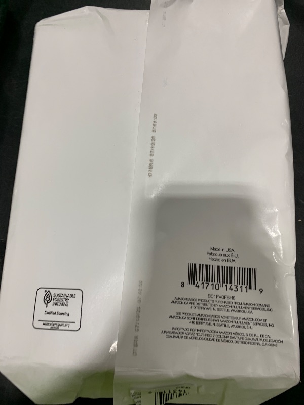 Photo 1 of Amazon Basics Multipurpose Copy Printer Paper, 8.5 x 11 Inches, 20 lb, 1 Ream, (500 Sheets), 92 Bright, White