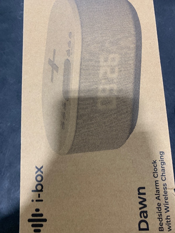 Photo 1 of i box Dawn RadioFM , Bluetooth Wireless Speaker, Fast Charging, Clock Radio, LED Display, USB Charger, Dimmable Night Light, Alarm Clock Feature, Wireless Charger, Digital Clock, Dual Alarm (White)