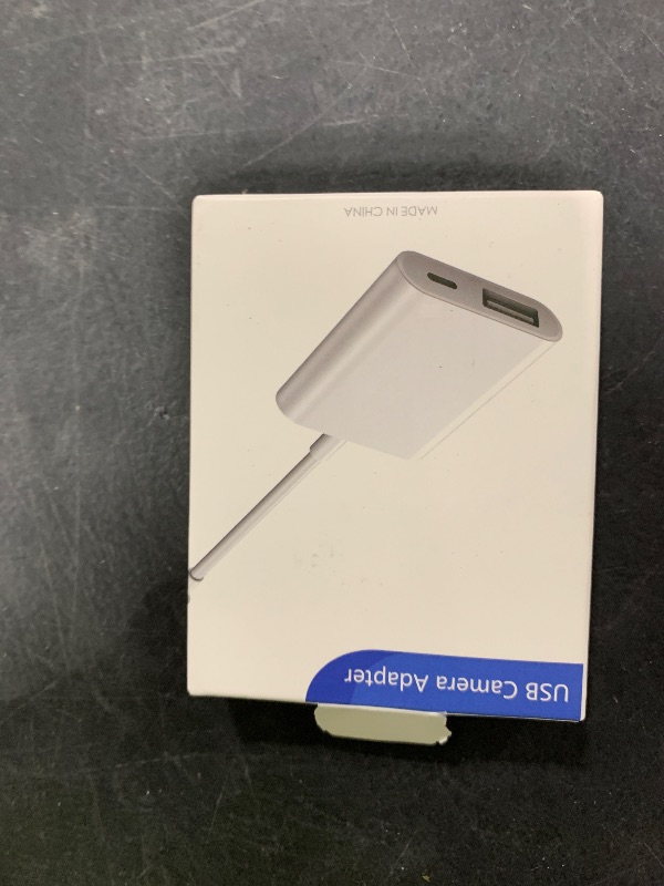 Photo 1 of SUNTRSI USB Camera Adapter, Portable USB 3.0 Female OTG Adapter for iPhone, iPad to USB Adapter with Charging Port, No Application, Plug and Play