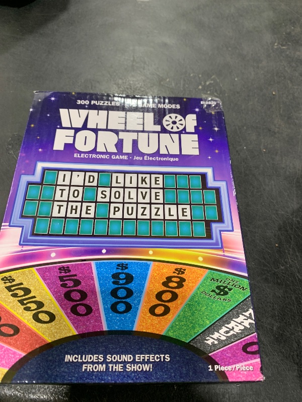 Photo 1 of Educational Insights Wheel of Fortune Game - Handheld Electronic Game, Great for Travel, Classic Retro Party Games for Kids, Teens & Adults, Word Puzzle Challenge & Entertaining Gift for Ages 8+