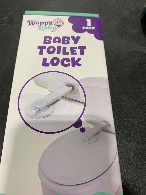 Photo 1 of Baby Toilet Lock by Wappa Baby - 9"L x 4"W - Ideal Baby Proof Toilet Lid Lock - No Tools Needed Easy Installation with 3M Adhesive - Top Safety Toilet Seat Lock - Fits Most Toilets - White (1 Pack)
