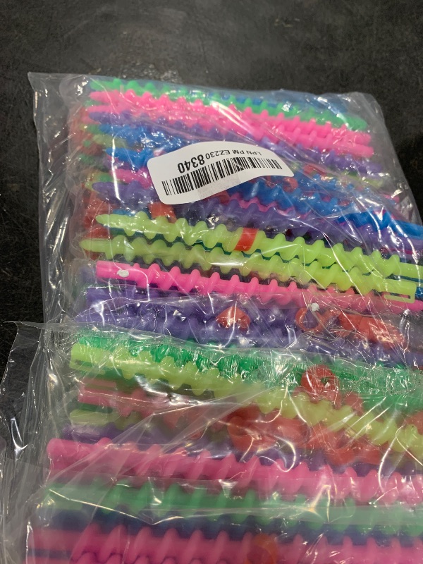 Photo 1 of WILLBOND 100 Pcs Spiral Perm Rods Heatless Curls Overnight for Hair Rollers Curlers Plastic Spiral Curl Rods Perm Wave Curlers Kit for Long Hair Women Styling Hairdressing Salon Tool