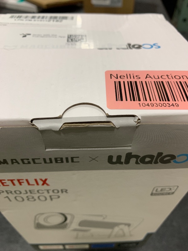 Photo 1 of [Netflix-Licensed] Magcubic Mini Projector with Wifi and Bluetooth, Built-in Android 13, Portable Smart 1080P Projector with 4K Support, Auto Keystone, Voice Control, HY320 NTV (White)