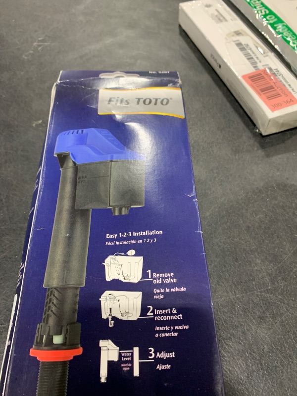 Photo 1 of Korky 528T Replacement TOTO Toilet Fill Valve - Fits G-Max and Power Gravity Toilets -Easy to Install -Made in USA, Black