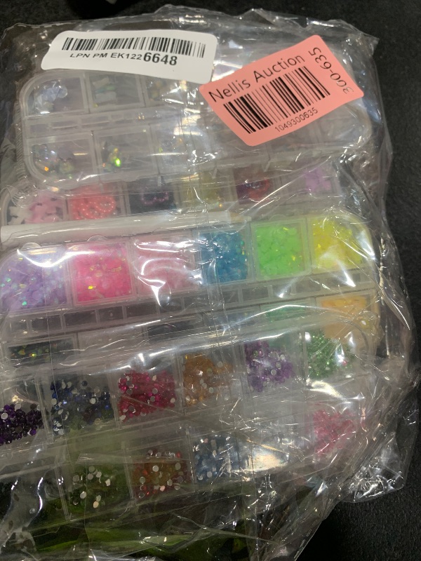 Photo 1 of FANDAMEI Nail Charms, Nail Rhinestones Kit with 8 Boxes of Nail Gems, 3D Charms for Nails, Colorful Clear Flatback Rhinestones, Multi Shape Nail Crystals for Craft, Nail Pearls Nail Jewels