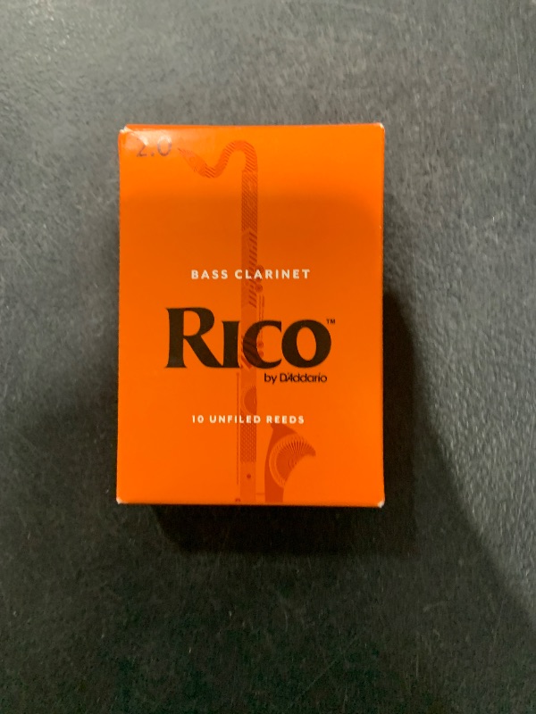 Photo 1 of D’Addario Woodwinds - Rico Bass Clarinet Reeds - REA1020 - Strength 2.0, 10-Pack