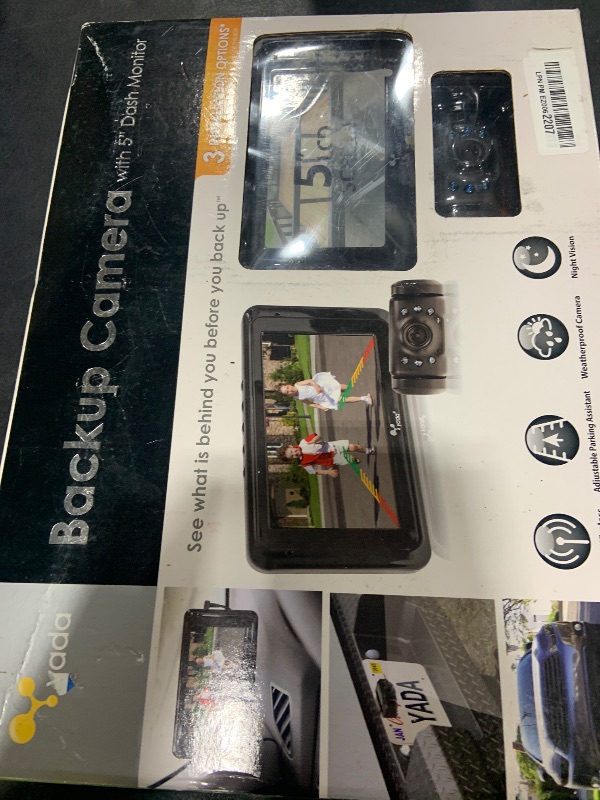 Photo 1 of Yada BT54860-50 Black Back Up Camera with 5" Dash Monitor