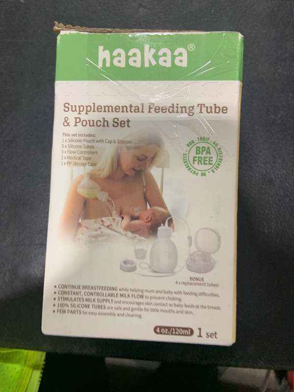 Photo 1 of haakaa Supplemental Feeding Tube & Pouch Set,Baby Supplemental Nursing System,SNS Breastfeeding System,Food Grade Silicone