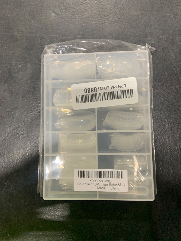 Photo 1 of C12rtive 140Pcs Dual Nail Forms,Upturned Extension Poly nail gel Nail Forms Full Cover Reusable Nail Molds 14 Sizes for Nail Art Design Salon&DIY