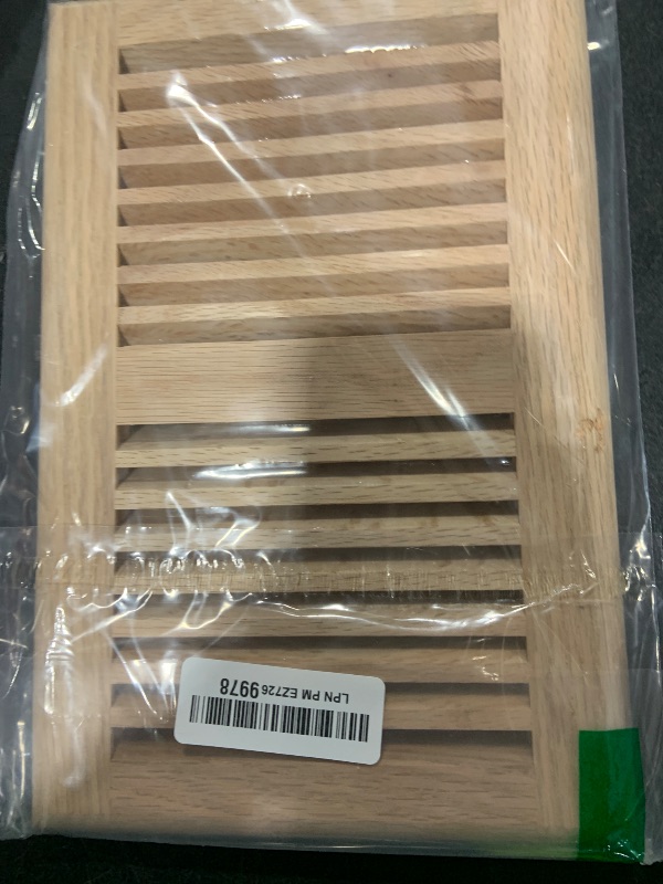 Photo 1 of WELLAND 6" x 10"Red Oak Unfinished Vents Hardwood Vent Floor Register Self Rimming