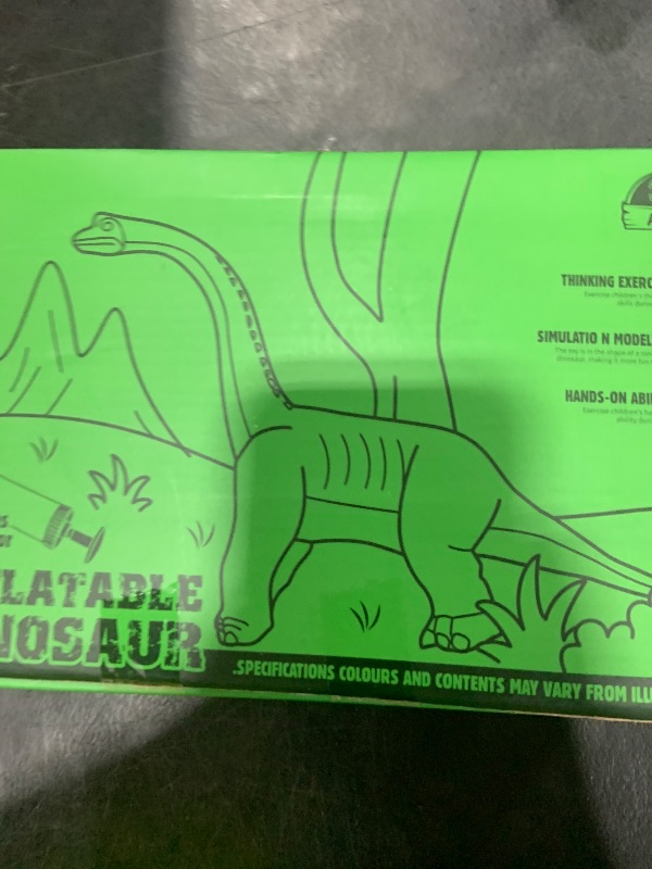 Photo 1 of YONGJULE Big Brachiosaurus 32 inch, Dinosaur Toys for Kids 3-5, Large Inflatable Dinosaur Toys for Kids Toddler Dinosaur Party Favors, Birthday Gifts for Boys Girls (Green)