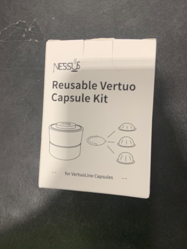 Photo 1 of Nessus Reusable Kit for Nespresso Pods Vertuo, Reuse Old Coffee Pods for Nespresso Vertuo: 100 Pcs Aluminum Foil Seal Lid, Holder, Brush, Refillable Vertuo Plus Next Capsule Machine