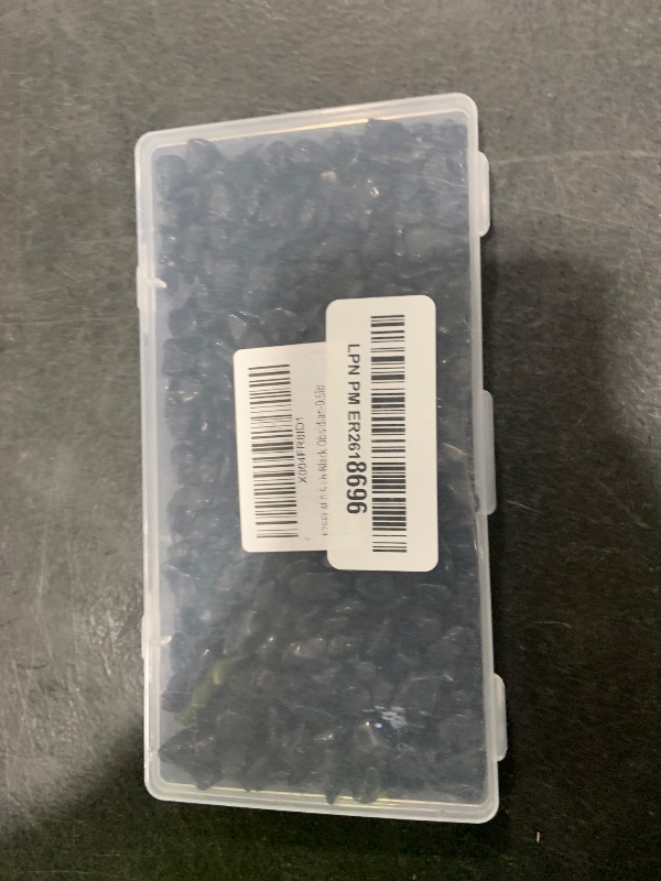 Photo 1 of EZEELAI 0.5 Lb/230g Black Aquarium Gravel Rocks Fish Tank Marbles Pebbles Small, Polished Natural Tumbled Healing Crystal Chips Bulk Crushed Stones for Crafts|Fish Turtle Tank|Home Decoration - 7-9m