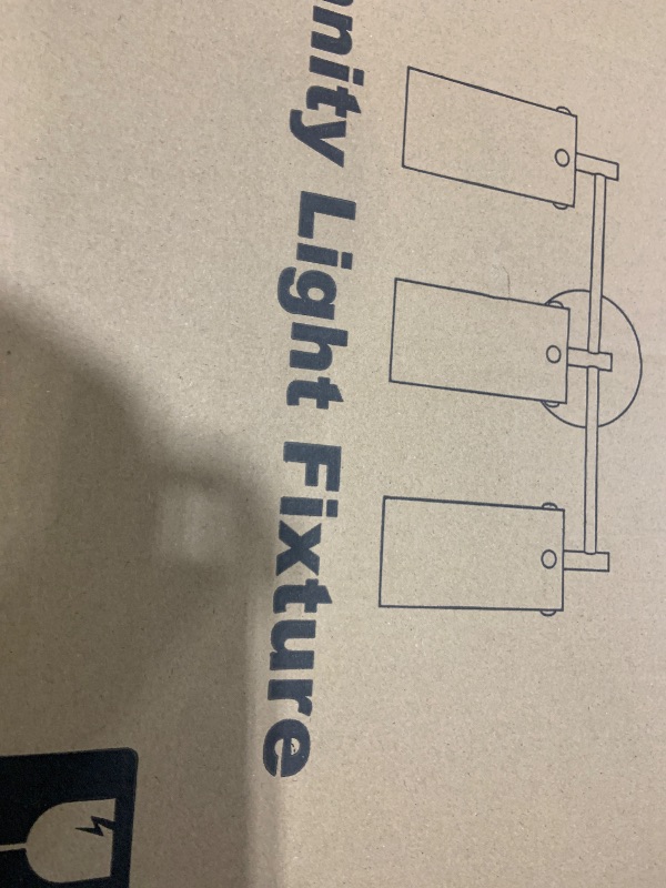 Photo 1 of Bathroom Light Fixtures 2023 Upgrade, 3-Light Matte Black Vanity Light, Black Bathroom Lights Over Mirror with Clear Glass Shade, Wall Sconces for Mirror Bedroom Living Room Hallway