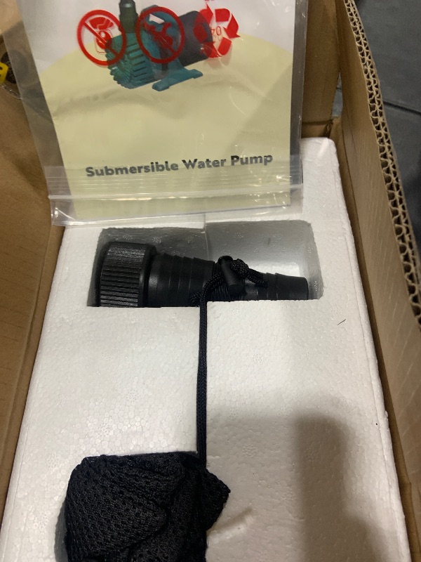 Photo 1 of TONGCHANT 310W 5300 GPH Pond Pumps for Outdoor Ponds, 180° Adjustable Water Direction, Ultra-Quiet Fountain Pump with 20FT Power Cord & Barrier Bag, Waterfall Pump, Pond Water Pump, UL Listed