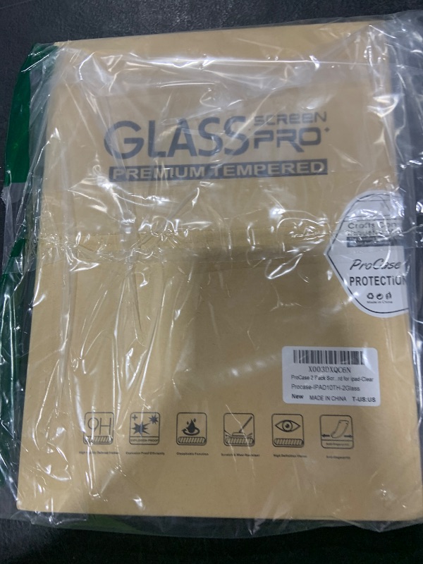Photo 1 of ProCase 2 Pack Screen Protector for iPad A16 2025 11th/10th 2022 Generation (11-inch/10.9), Tempered Glass Film Guard -Clear