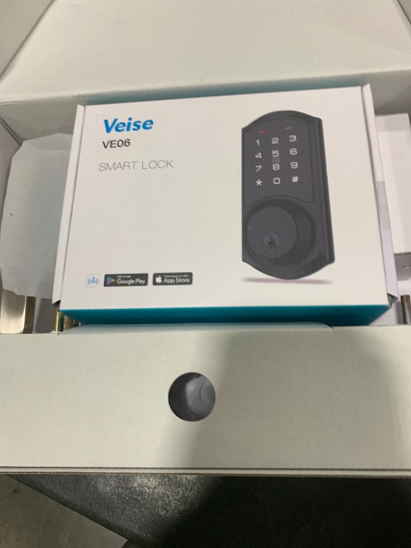 Photo 1 of Veise VE06-H Smart Front Door Lock Set, App Control, Keyless Entry Deadbolt with Lever Handle, Electronic Digital Touchscreen Keypad, Auto Lock, Easy Install, Satin Nickel