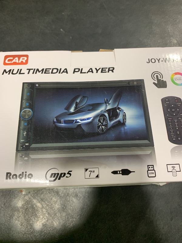 Photo 1 of Upgrade Wireless Double Din Car Stereo with Carplay, Android Auto, Bluetooth, 4-Channel RCA, High Power, 2 Subwoofer Ports, 7" HD Capacitive Touchscreen Car Radio, Backup Camera, Audio Receiver