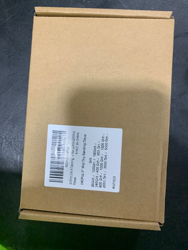Photo 1 of 240Pcs 2 Inch Sanding Discs, Assorted 80 to 5000 Grit Silicon Carbide Hook & Loop Sandpaper with 1/4" 1/8" Shank Sanding Pads and Foam Buffering Pad for Wood Metal Car (2 inch 80-5000 Grit)