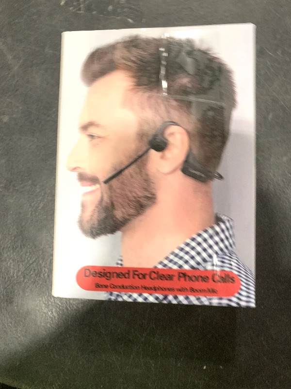Photo 1 of YouthWhisper Bone Conduction Headphones with Boom Mic Bluetooth Open Ear Wireless Computer Headsets PC with Mic Noise Canceling Bluetooth Earphones with Microphone for Office Use Driving Meeting