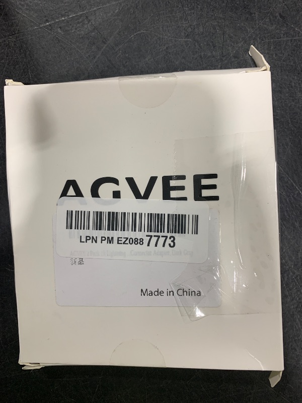Photo 1 of AGVEE 2 Pack 1ft Lightning Extension Cable, Braided Female to Male Extender Full Function Cord Compatible with iPhone iPad, Data Sync Video Audio & Charging Connector Adapter, Dark Gray