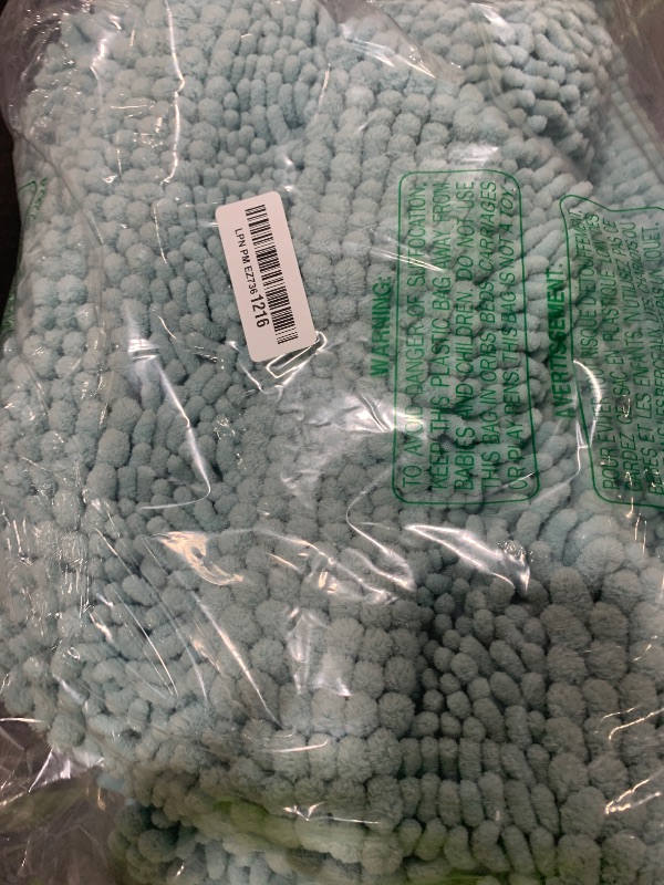 Photo 1 of H.VERSAILTEX Bathroom Rugs Bath Mat Runner Rug Non Slip Kitchen Rug Extra Long Bath Rug Runners Oversized 59" x 20" Absorbent Washable Dry Fast Plush Area Rug for Bathroom/Bedroom - Aqua Haze