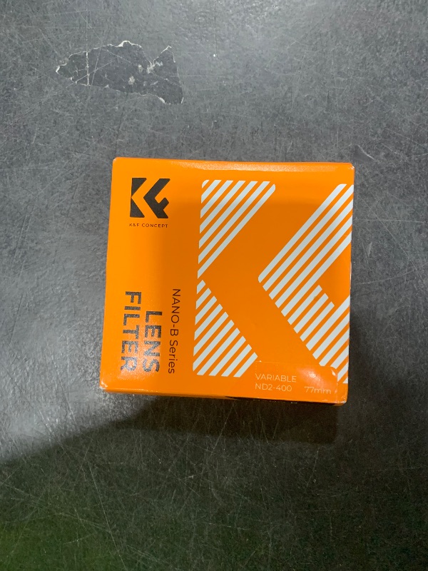 Photo 1 of K&F Concept 77mm Variable ND2-ND400 ND Lens Filter (1-9 Stops) for Camera Lens, Adjustable Neutral Density Filter with Microfiber Cleaning Cloth (B-Series)