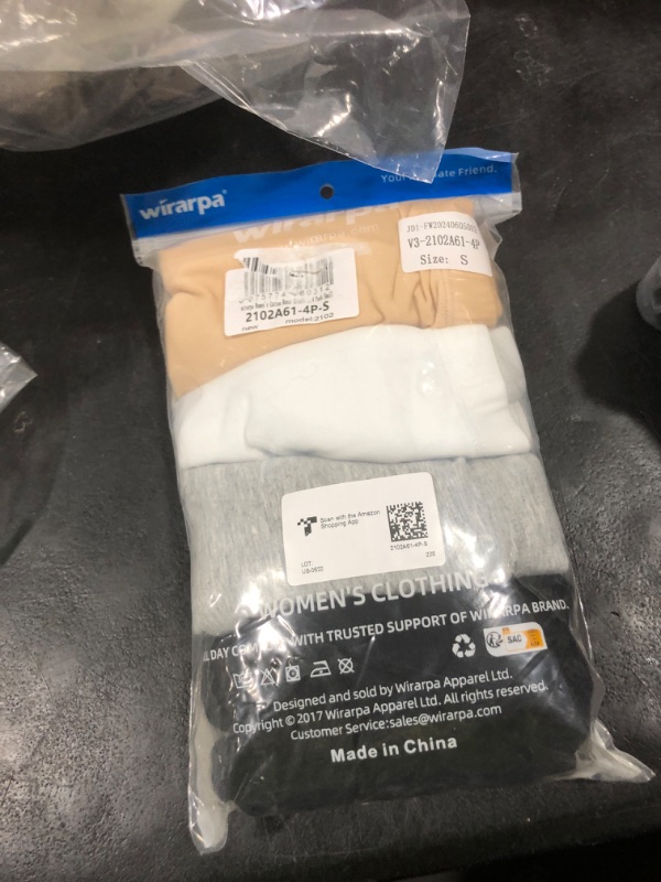 Photo 1 of COTTON BOXER BRIEFS 4 PACK SM 