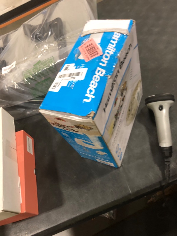 Photo 1 of Hamilton Beach 6-Speed Electric Hand Mixer with Whisk, Traditional Beaters, Snap-On Storage Case, 250 Watts, White