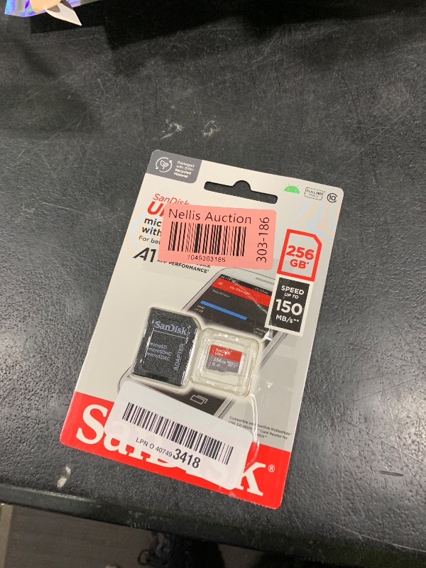 Photo 1 of SanDisk 256GB Ultra microSDXC UHS-I Memory Card with Adapter - Up to 150MB/s, C10, U1, Full HD, A1, MicroSD Card - SDSQUAC-256G-GN6MA [New Version]