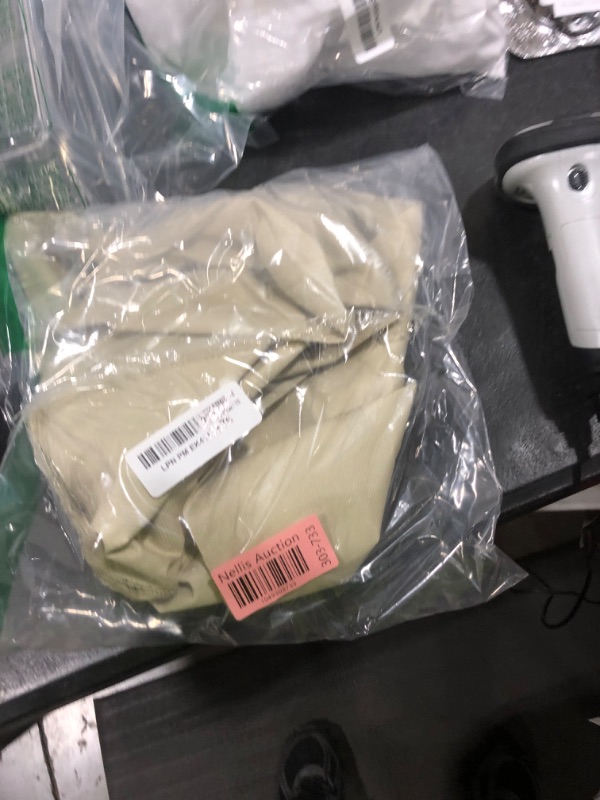 Photo 1 of 600D Nylon Waterproof Fabric, 59" Wide Upholstery Fabric by the Yard, Lightweight Water Resistant Fabric, Light Yellow Outdoor Fabric by the Yard Waterproof for Outdoor Chair Cushion Awning Etc 1 Yard