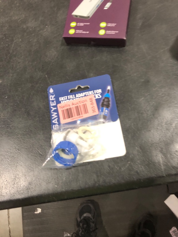 Photo 1 of Sawyer Products SP115 Fast Fill Adapters for Hydration Packs Blue/White ,One Size