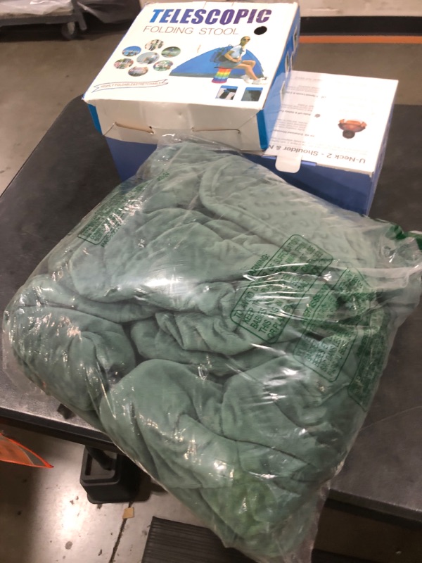 Photo 1 of Alomidds Weighted Blanket for Adults (60"x80",15lbs Queen Size - Green), Cooling Breathable Soft and Comfort Minky, Heavy Blanket with Glass Beads
