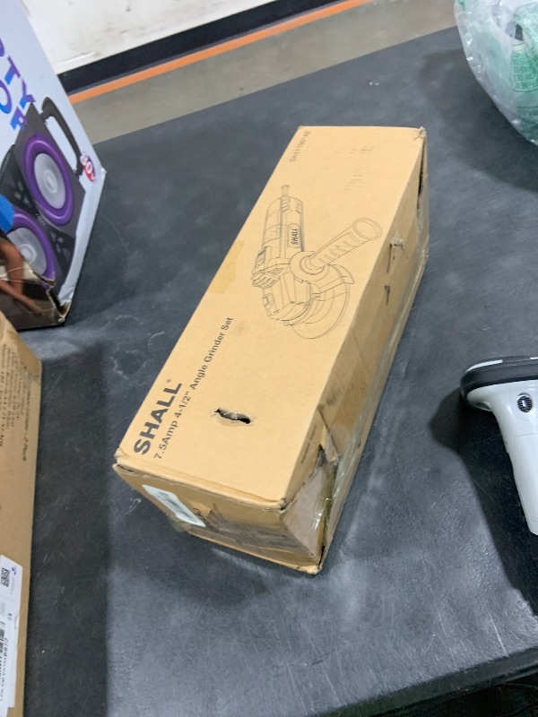 Photo 1 of 7.5Amp 4-1/2 Inch 12000 RPM Angle Grinder with 2 Guards, 3 Cutting Wheels, 3 Discs, Non-Slip Handle and Carbon Brush for Metal and Wood