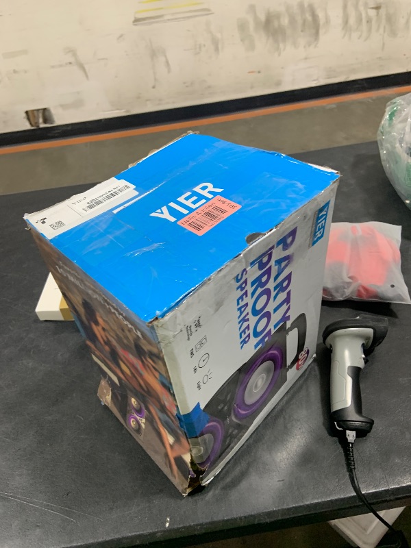 Photo 1 of YIER Bluetooth Speakers, Wireless TWS Portable Speaker with Lights,100dB Loud Subwoofer 80w(Peak) Stereo Sound, Bassup Technology, Long Playtime for Outdoor Party