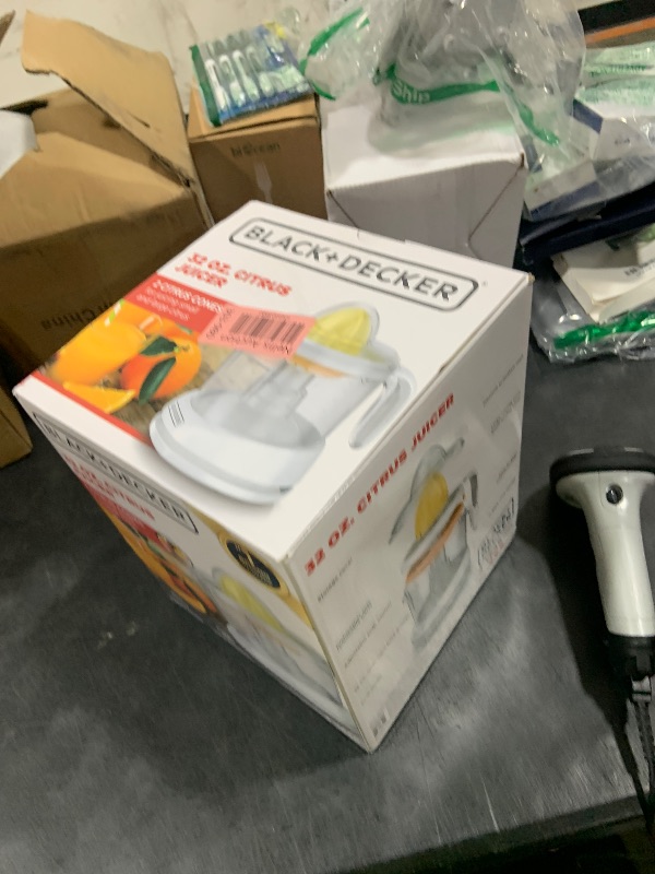 Photo 1 of BLACK+DECKER 32oz Electric Citrus Juicer, CJ625, Pressure Activated, Adjustable Pulp Control, Dishwasher-Safe