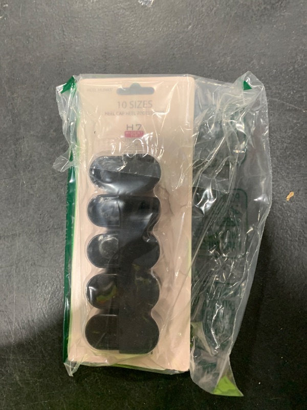 Photo 1 of Heel Hunks Black H7 Heel Caps 20.5 x 21 mm | Heel Protectors Replacement Tip Caps for High Heel Shoes and Stiletto | Anti-Slip and for Grass - (5 Pairs)