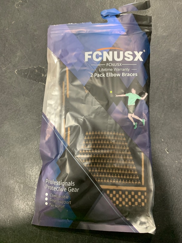 Photo 1 of FCNUSX Copper Elbow Brace Compression Sleeves for Pain Relief Men Women, Arm Support Forearm Pads Braces for Tendonitis,Tennis, Golfers, Arthritis, Weight lifting