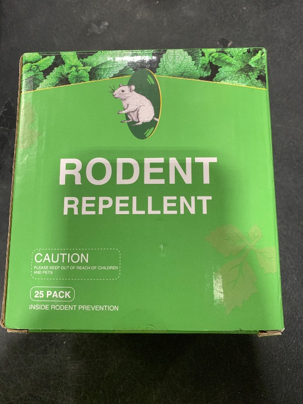 Photo 1 of Mouse Rodent Repellent, 25 Pack Peppermint Oil Mouse Repellent Balls for Rats Mice Deterrent, Natural Mouse Traps for Indoor Outdoor Use, Keep Rodents Away from Garden and Home, Family & Pet Safe 02