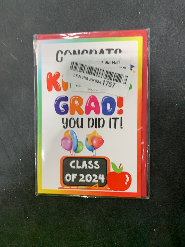 Photo 1 of JUESMOS Class of 2025 Kindergarten Graduation Gift Card for Kids - Kindergarten Greeting Card with Envelope - Preschool Prek Graduation Gifts for Kids Girls Boys