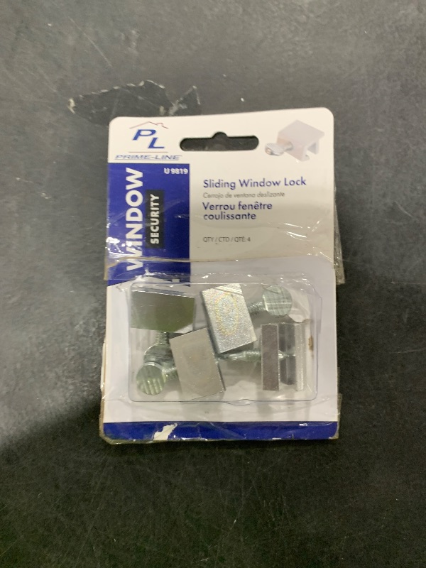 Photo 1 of Prime-Line U 9819 Aluminum, Sliding Window Security Lock (4 Pack)