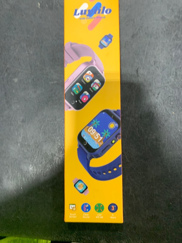 Photo 1 of Luyiilo Smart Watch for Kids, with 26 Puzzle Games, Touch Screen, HD Camera, Alarm Clock, Toys for Ages 4-12 Years Old.Birthday Gift for Boys Girls (Blue)