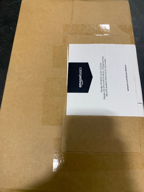 Photo 1 of Amazon Basics UPS Battery Backup & Surge Protector 800VA/450W, 12 Outlets, Standby Uninterruptible Power Supply, for Power Outage Protection, Compact, Black