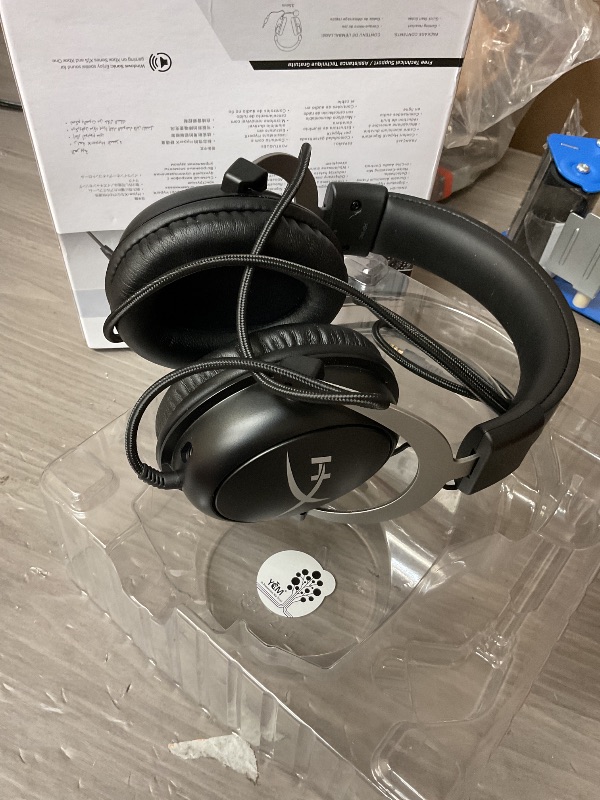 Photo 1 of HyperX CloudX, Official Xbox Licensed Gaming Headset, Compatible with Xbox One and Series X|S, Memory Foam Ear Cushions, Detachable Noise-Cancelling Mic, in-line Audio Controls,Black/ Silver