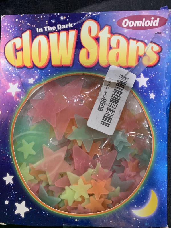 Photo 1 of 201 Pcs Glow in The Dark Stars Stickers for Ceiling, Multicolor Toddler Wall Room Decor Gifts, Luminous 3D Glowing Stars Stocking Stuffers for Kids Boys Girls
