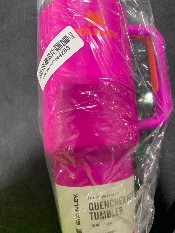 Photo 1 of Stanley Quencher H2.0 Tumbler with Handle and Straw 40 oz | Flowstate 3-Position Lid | Cup Holder Compatible for Travel | Insulated Stainless Steel Cup | BPA-Free | Vivid Violet