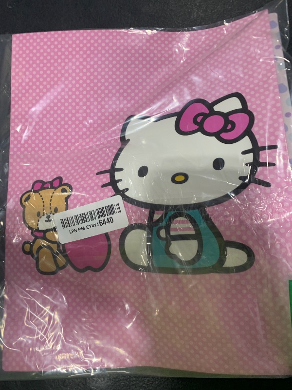 Photo 1 of Hello Kitty Folders for School - Sanrio Pocket Folders Bundle Includes 4 Laminated Hello Kitty Plastic Folders Plus Stickers, More | Sanrio School Supplies for Girls