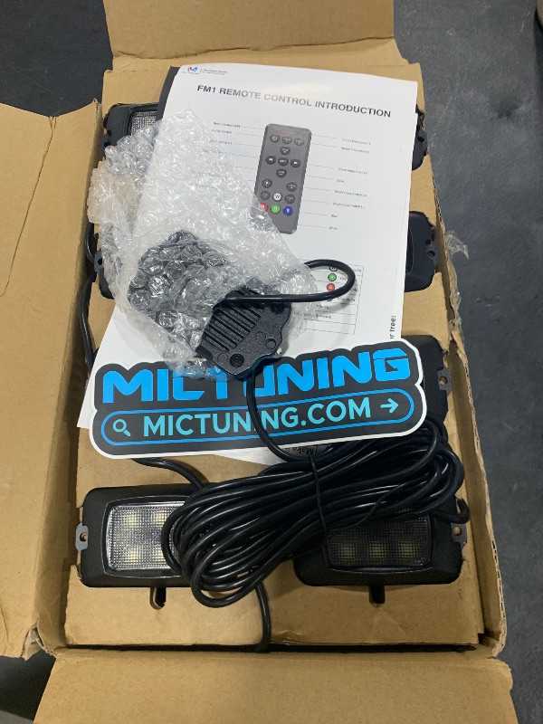Photo 1 of MICTUNING Q1 RGBW Rock Lights, 16 Pods Pure Color Underglow Neon Multicolor Lighting with Wiring Switch Kit, Bluetooth Controller, Remote Control, Music Mode for Trucks Car ATV UTV Golf Cart
