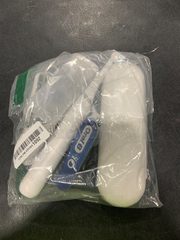 Photo 1 of Oral-B iO Deep Clean Rechargeable Electric Powered Toothbrush, White with iO Series 3 Limited, 2 Brush Heads and Travel Case - Pressure Sensor to Protect Gums - 3 Cleaning Settings - 2 Minute Timer