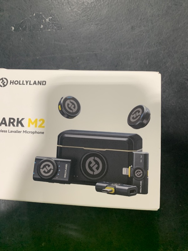 Photo 1 of Hollyland Lark M2 Wireless Microphone for iPhone/Camera/Android/PC, 48kHz/24-bit High Fidelity Audio, 300m Range, Noise Cancelling, 40h Use, YouTube, Vlog, Streaming (2TX + 3RX + Charging Case)